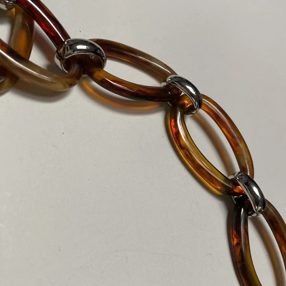 LAUREN RALPH LAUREN Canyon Chic Pave Horn Oval Link Bracelet $68 - Picture 6 of 7